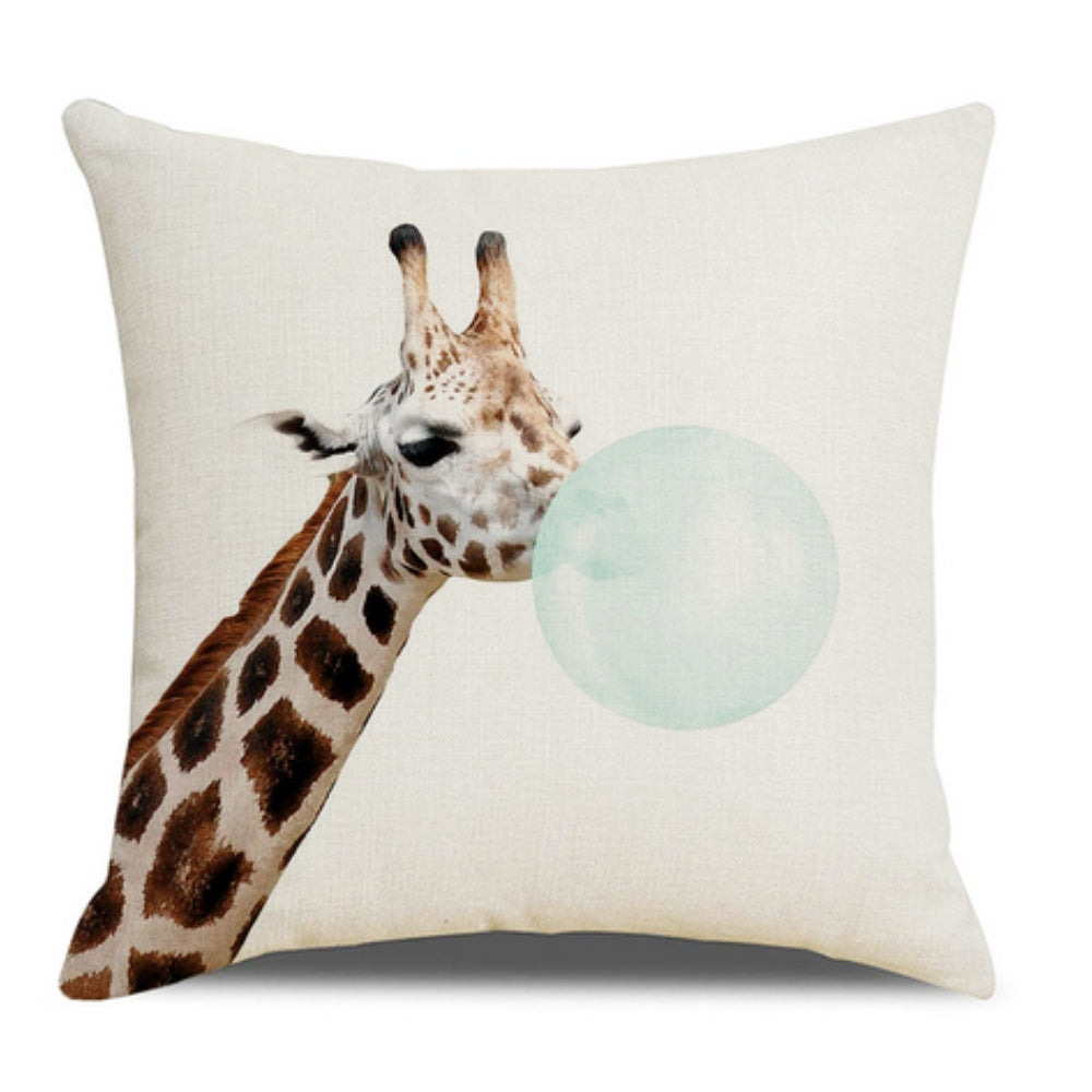 Gum Pop Animal Cushion Covers Giraffe Side