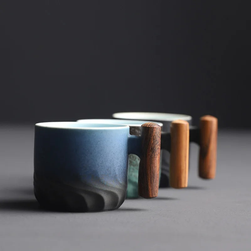 Espresso Cup with Bamboo Handle - Japanese-Inspired