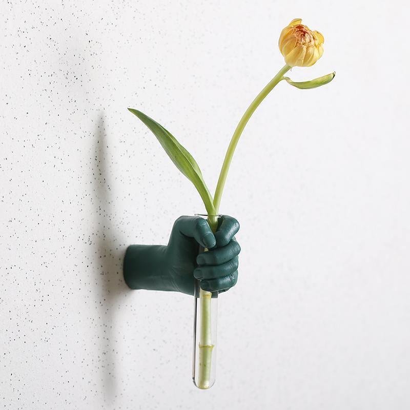 Blossom Hand Wall Vase Teal