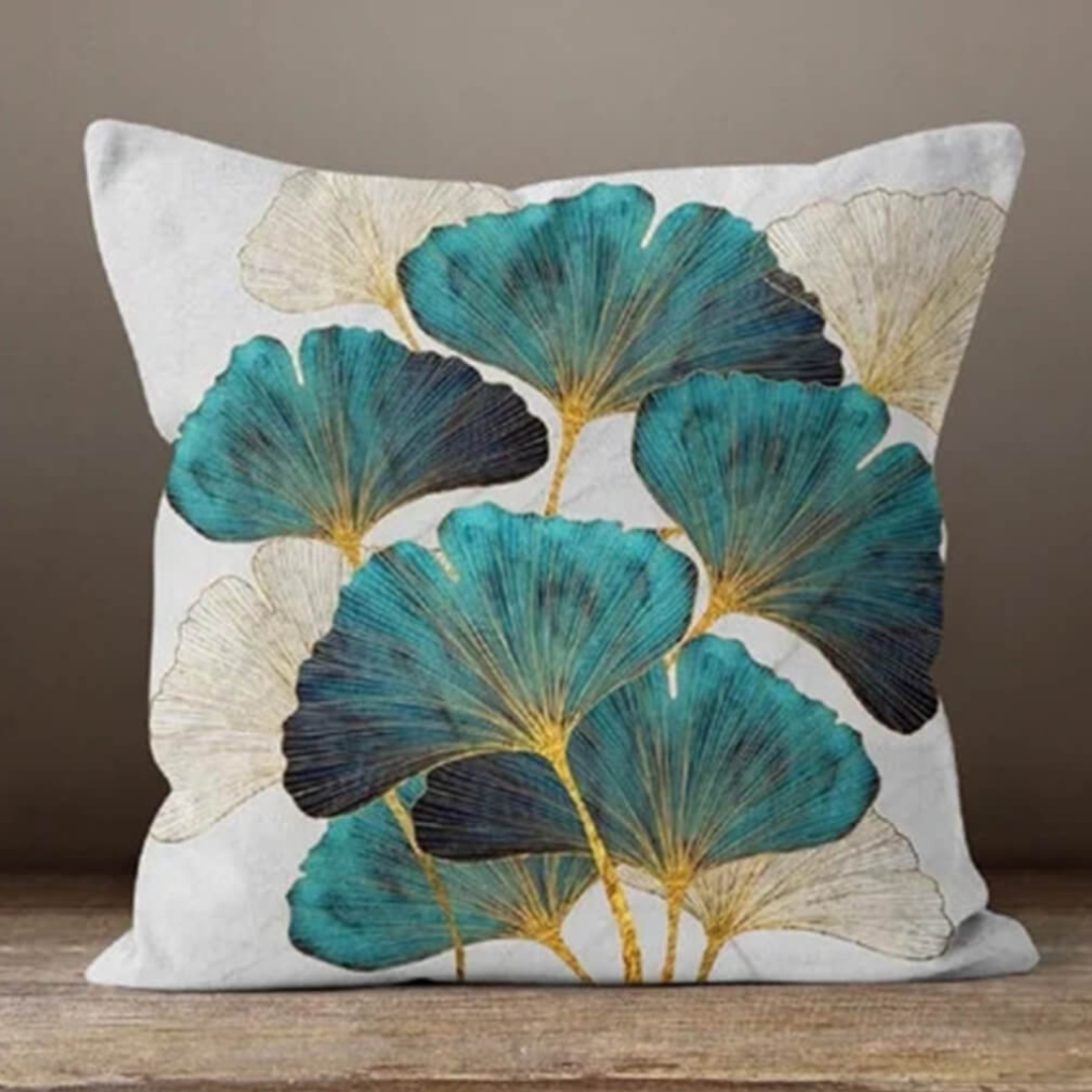 Emerald Leaf Cushion Cover Modish