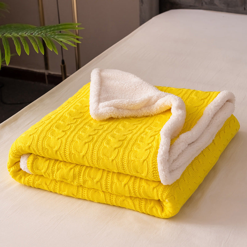 Nordic Winter Throw Yellow