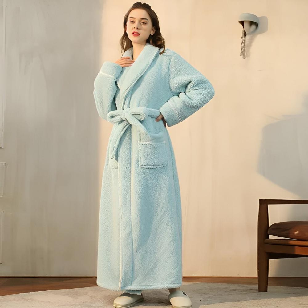 Sherpa Comfort Bathrobe Mint Green