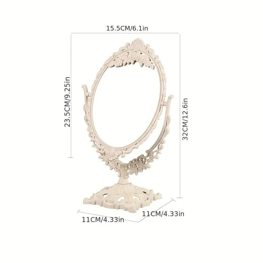 Fleur Antique Vanity Mirror