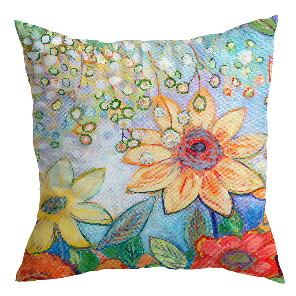Summer Flowers Cushion Covers Garden