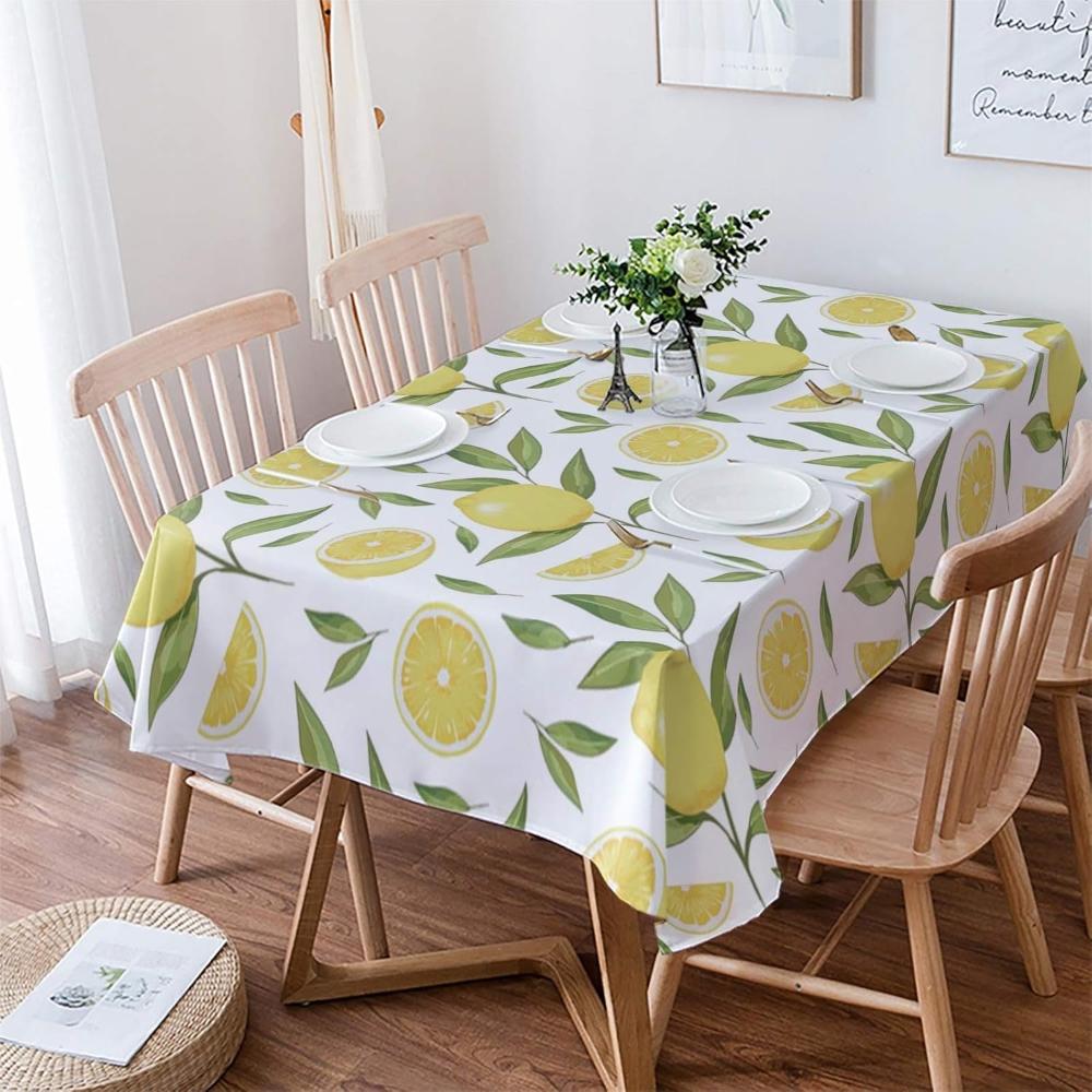 Lemon Leaf Tablecloth 55"x71"
