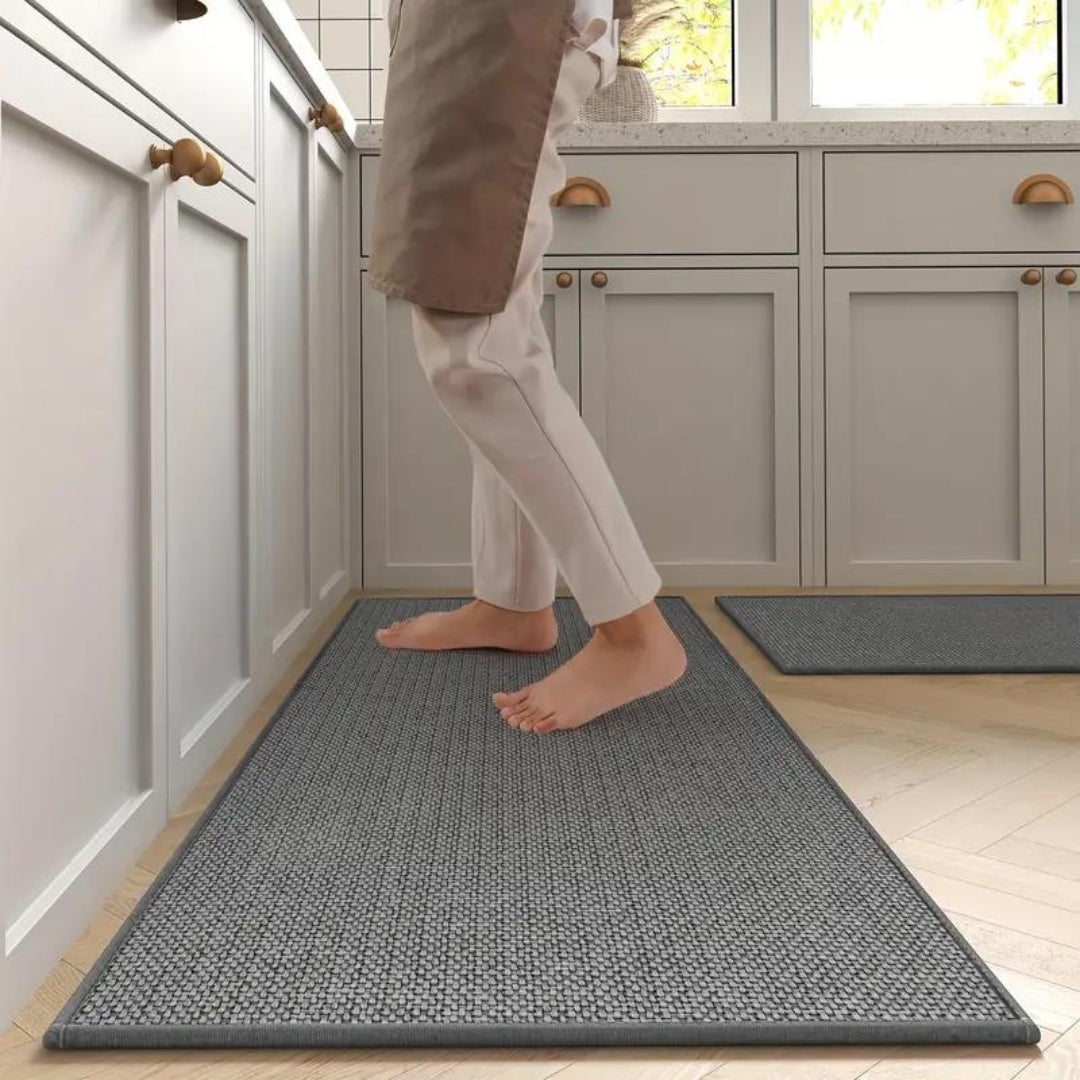 Matilda Classic Kitchen Mat | 2 Sets Dark Gray