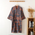 Men’s Cotton Bathrobe Lightweight Kimono