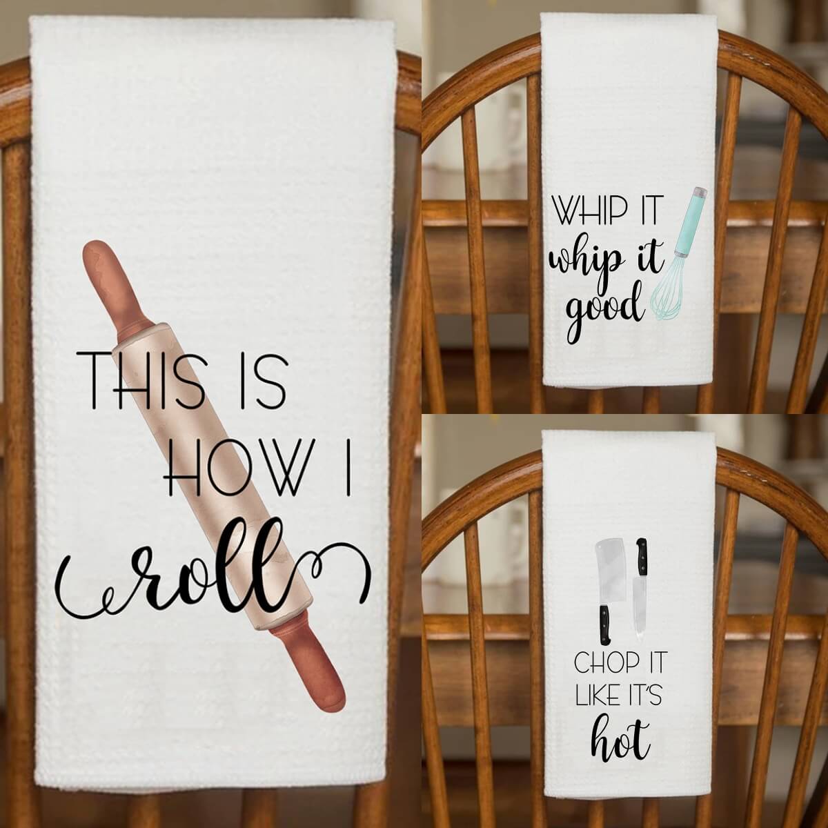 Funny Kitchen Towels 3 Pack Kitchen Aid Bundle (Save More)