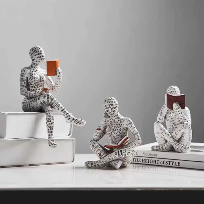 Reading A Book Figure