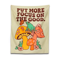 Retro Frog And Mushroom Tapestry