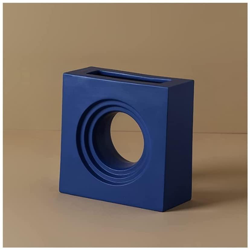 Dune Ceramic Accent Vase Hole in the Wall DarkBlue