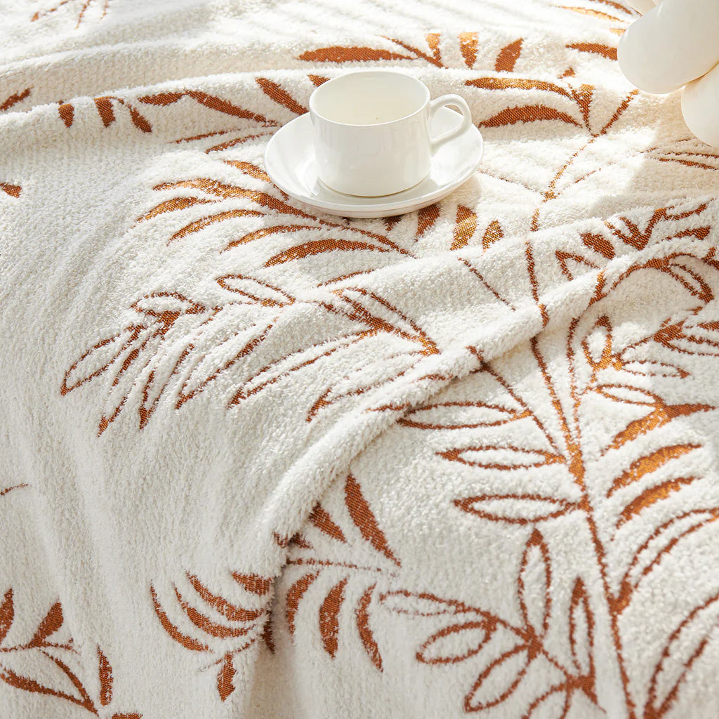 Winter Fern Cotton Sofa/Couch Cover