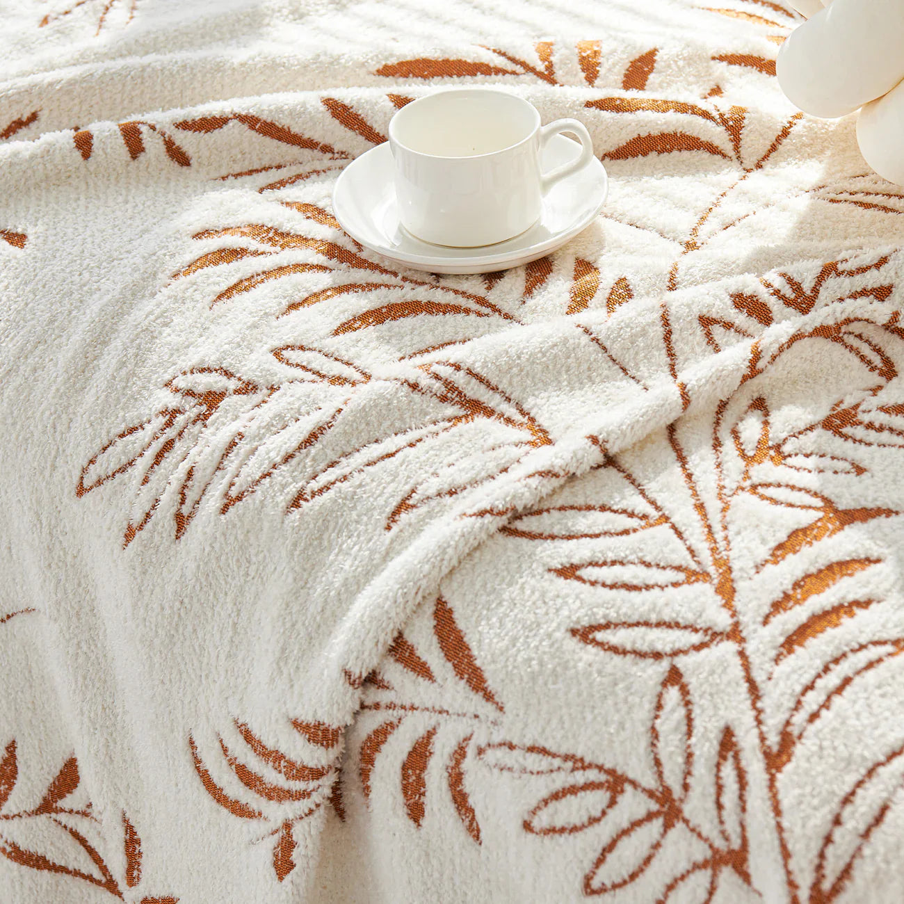 Winter Fern Cotton Sofa/Couch Cover