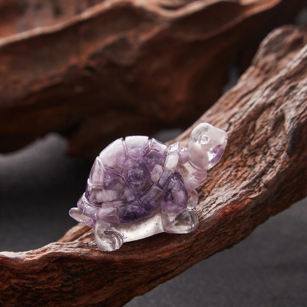 Crystal Turtle Decor Amethyst