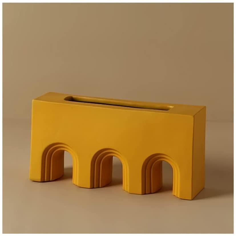 Dune Ceramic Accent Vase Bridge SandyBrown
