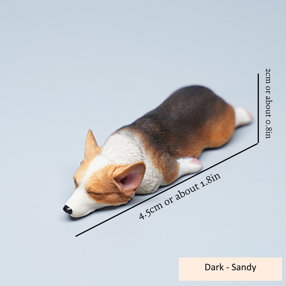 Mini Corgi Decoration Dark Sandy