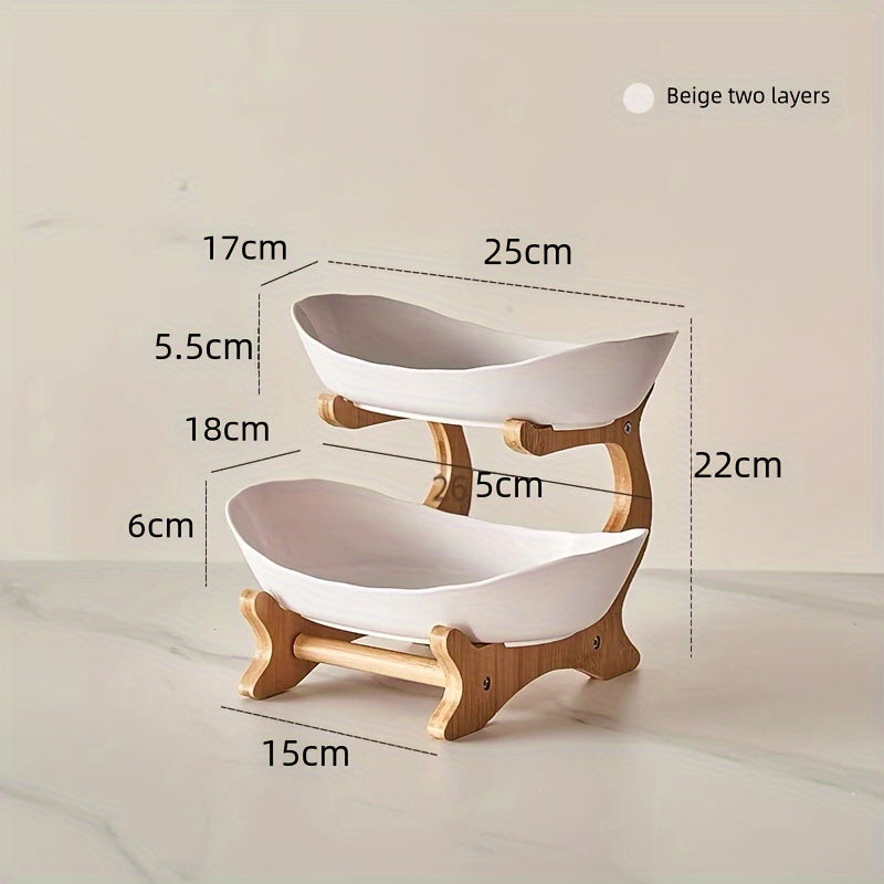 Nordic Nest™ - Tiered Fruit Stand White 2