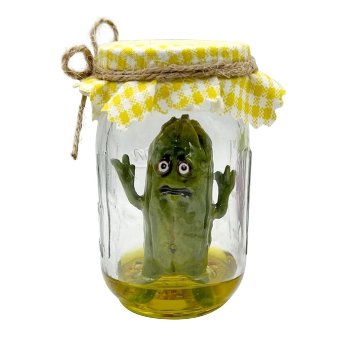 Scared Pickle In A Jar