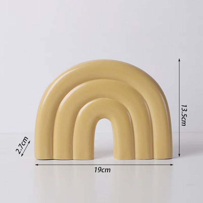 Pastel Rainbow Shape Vase