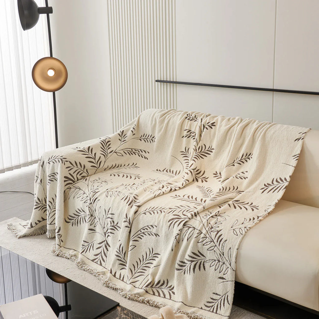 Winter Fern Cotton Sofa/Couch Cover