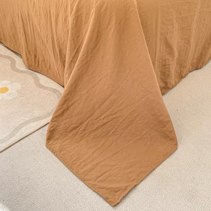 Brown Two Tone Daisy Bedding Set