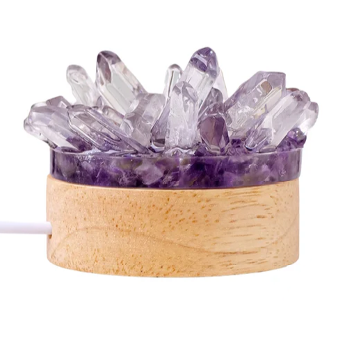 Aesthetic Crystal Lamp Purple