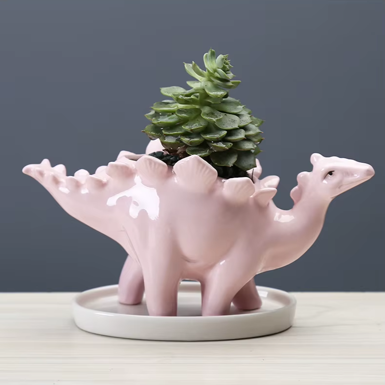 Stegosaurus Flower Pot
