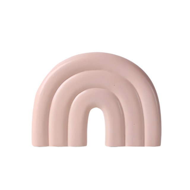 Pastel Rainbow Shape Vase