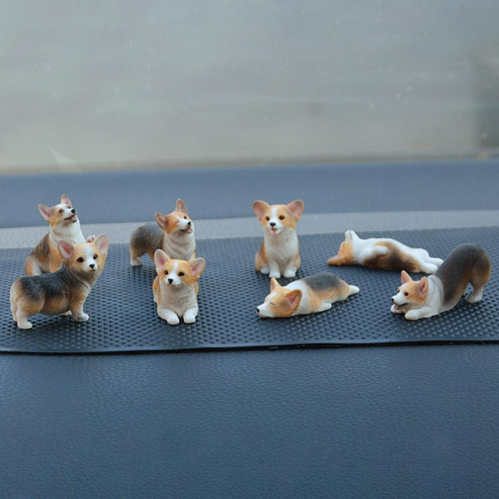 Mini Corgi Decoration Dark 8 Pack Bundle (Save More)