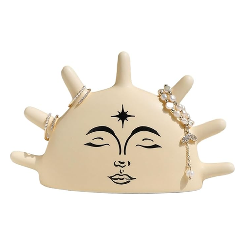Boho Sun Jewelry Holder Yellow