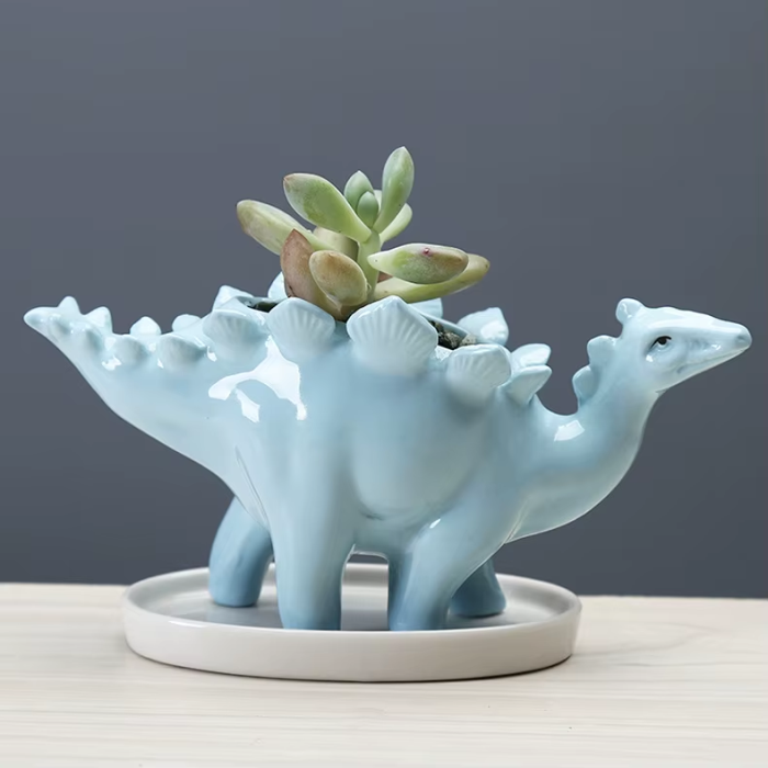 Stegosaurus Flower Pot