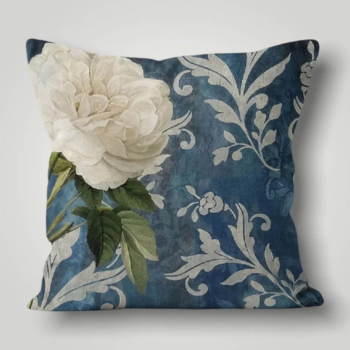 Grey Flower Cushion Cover Elysian