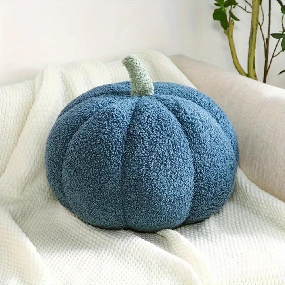 Pumpkin Patch Plush Cushions Blue