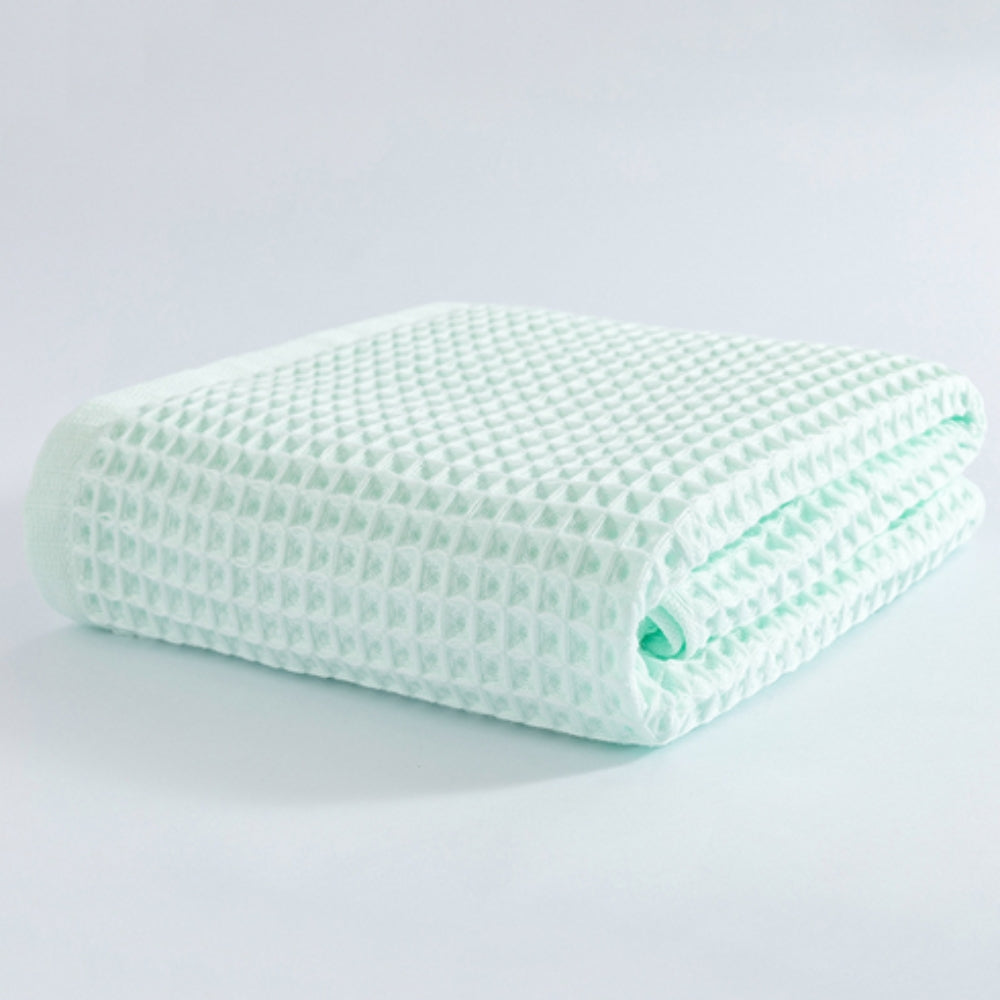 Soft Waffle Bliss Towel Cyan 27.5"x55"