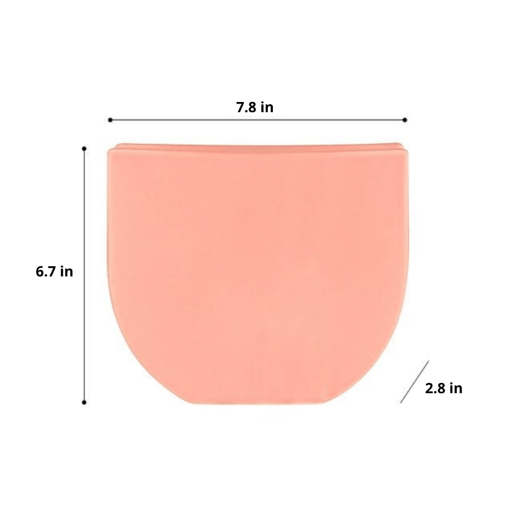 Rose & Lavender Geometric Ceramic Containers Half Moon LightSalmon