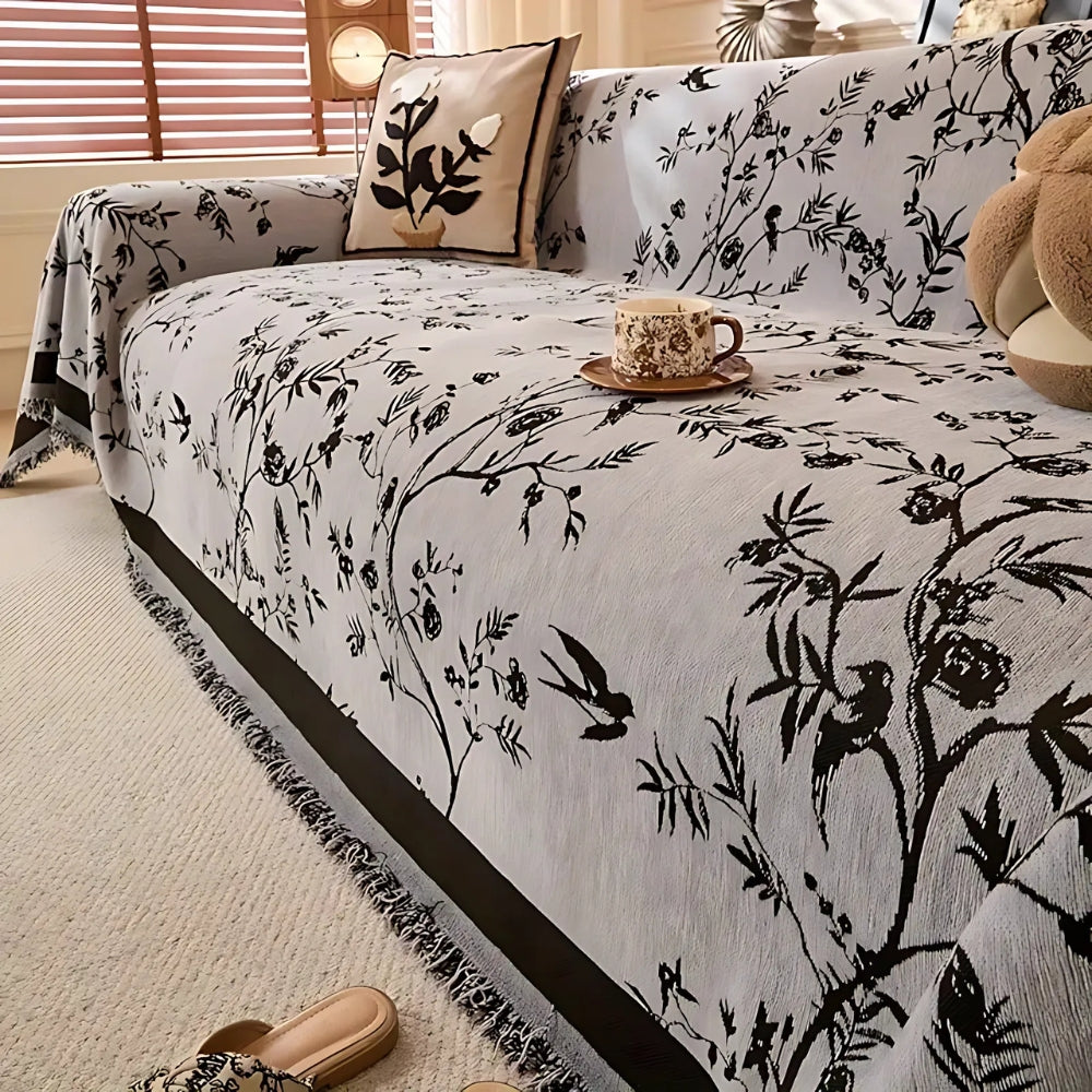 Ormel Elegant Chenille Sofa Cover Cloud Gray