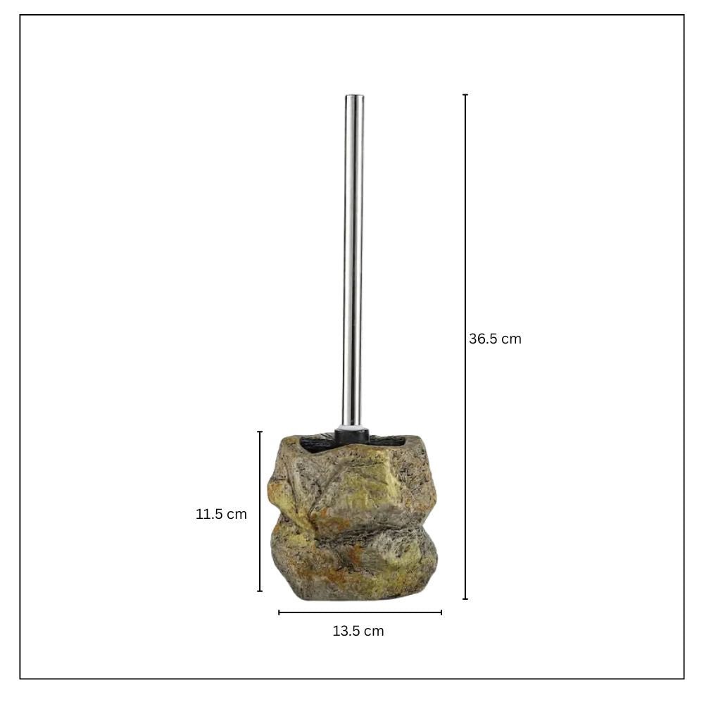 Retro Stone Ceramic Toilet Brush Olive Stone