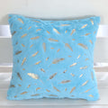 Golden Leaf Velvet Cushion Covers