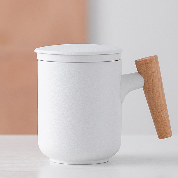 Sora Frosted Ceramic Mug White