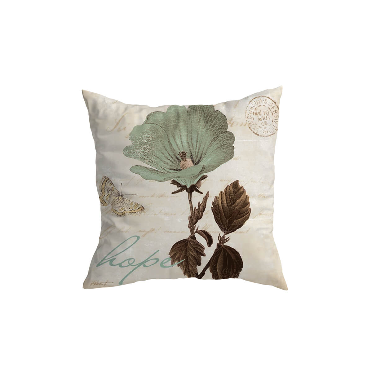 Butterfly Flower Cushion Covers Leaves & Hope