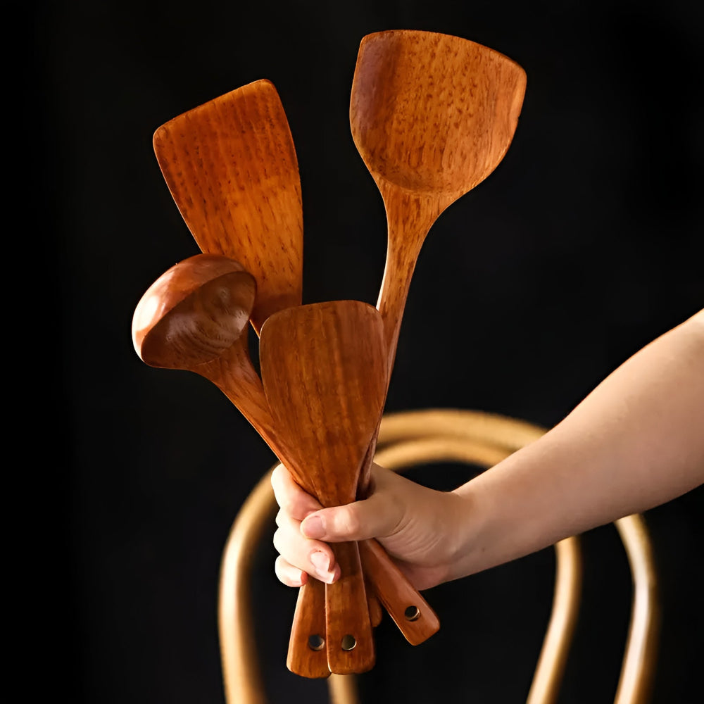 Wooden Kitchen Utensils 4 Pcs Set