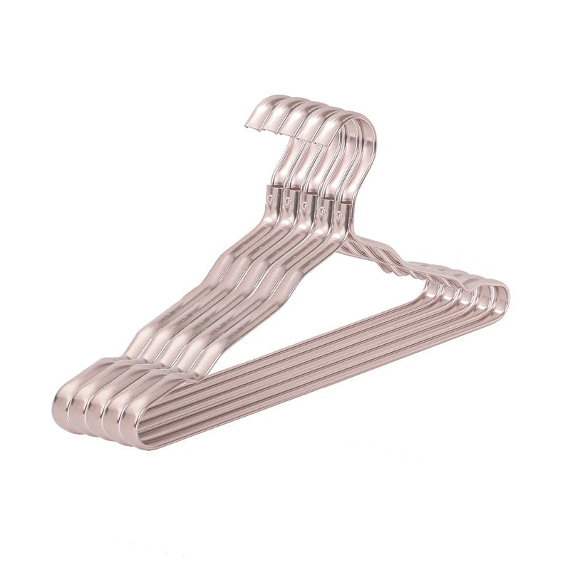 Clothes Hangers - Aluminum Non-Slip Champagne Gold