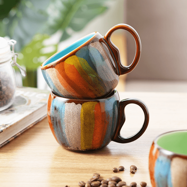 Kokoro Ceramic Couple Mug Set