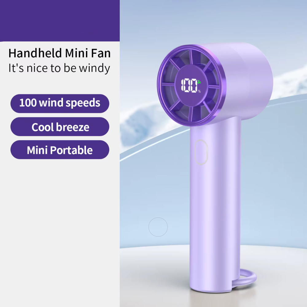 Breezio™ | Handheld Mini Fan Purple