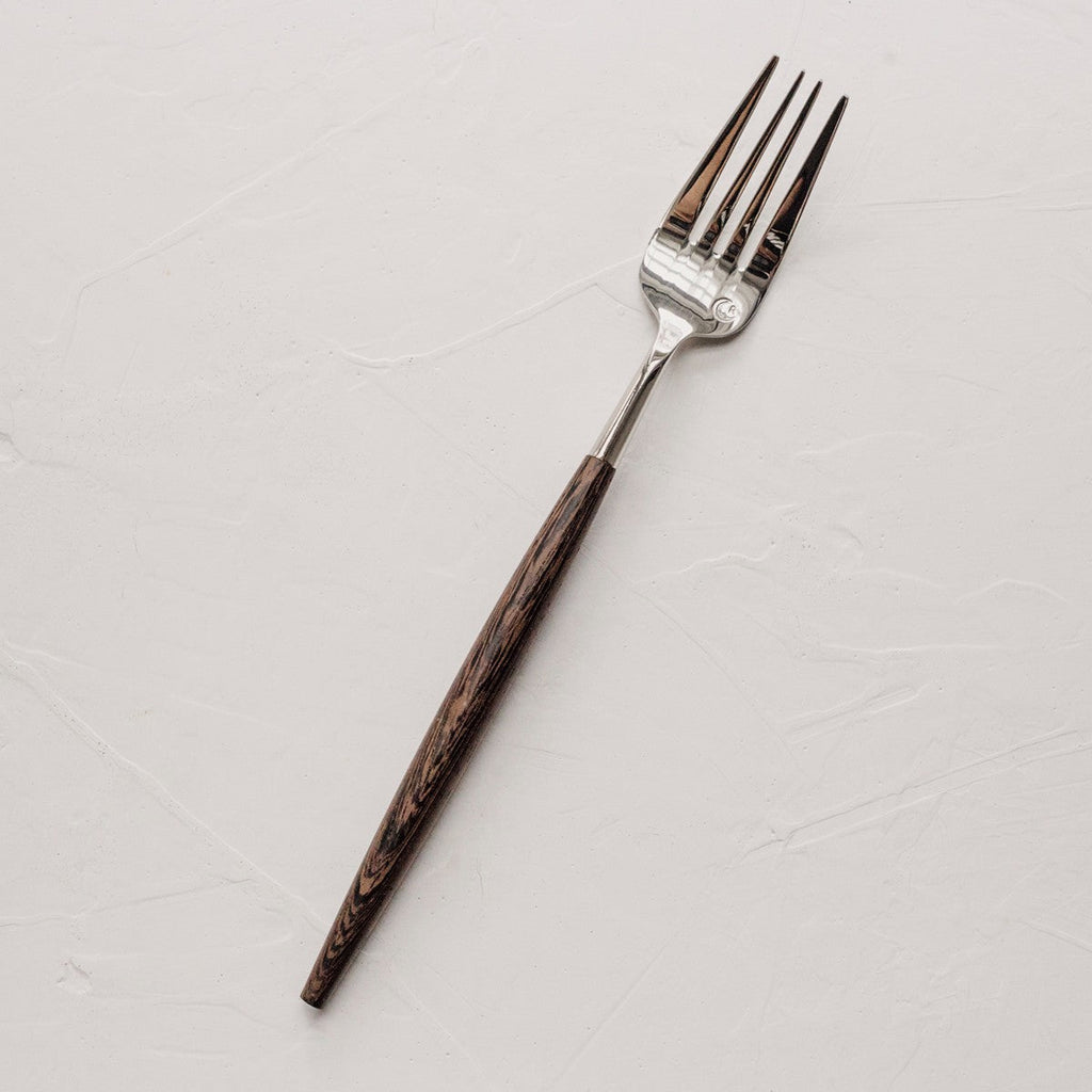 Stainless Steel Flatware Set - 18/10 High Quality with Wood Handle