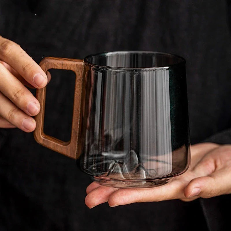 Guanshan Mountain Glass Coffee Mug
