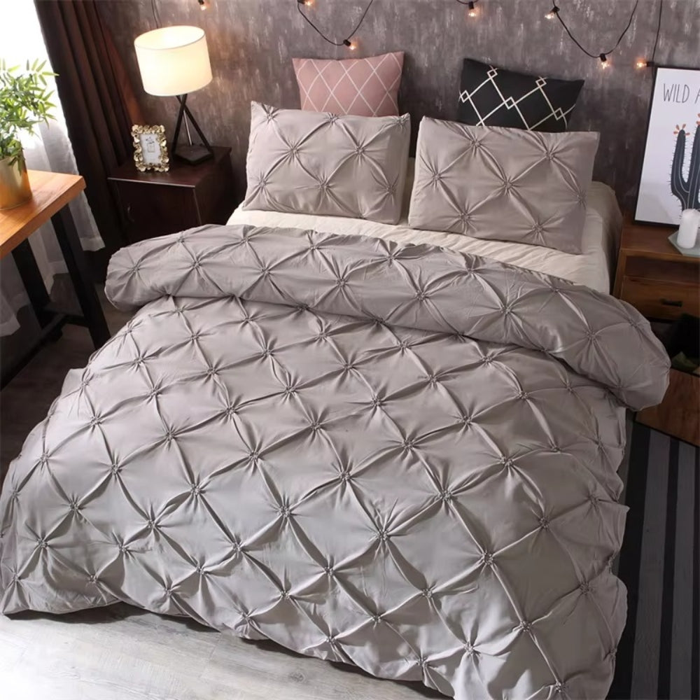Airweave Pintuck | 3pcs Duvet Cover Set Onyx Charm