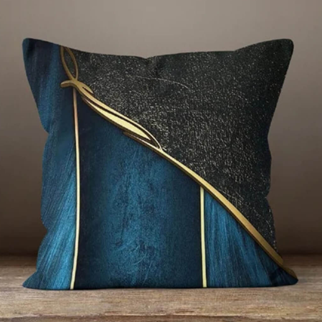 Emerald Leaf Cushion Cover Elegant
