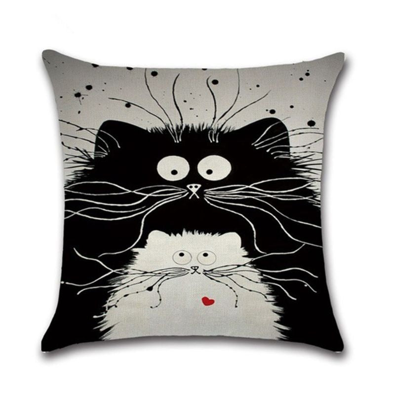 Meow Meow Cushion Covers (BLACKLIST)