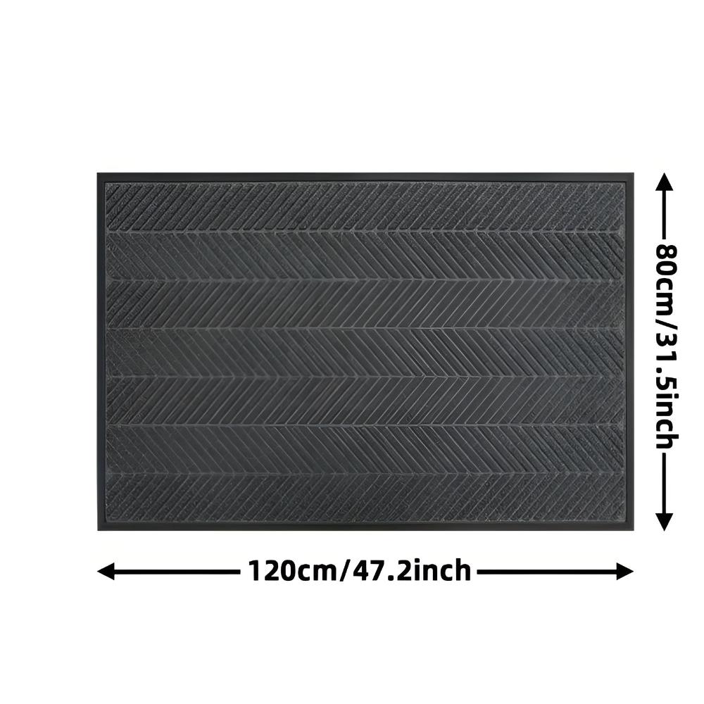 Chevron Ridges Non-Slip Door Mat 31"x47"